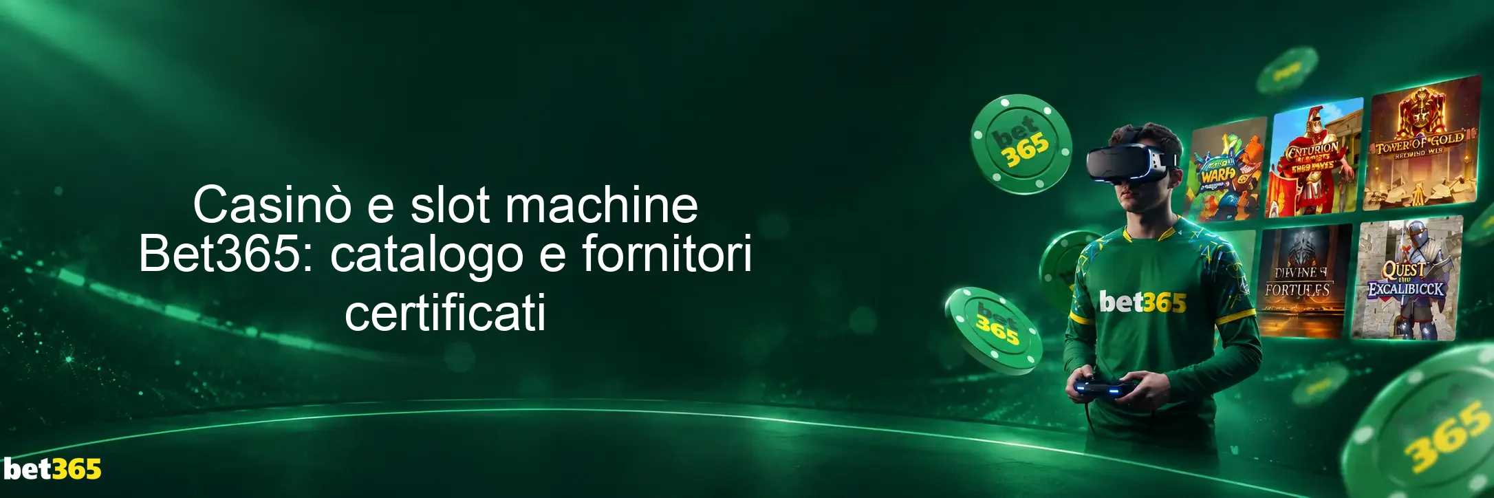 Casinò e slot machine Bet365: catalogo e fornitori certificati